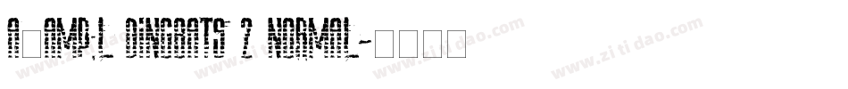 A&L Dingbats 2 Normal字体转换